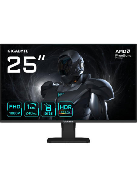 Monitor GIGABYTE 1405030 - MONITOR GIGABYTE 25" GS25F2A,SS IPS,1920X1080(FHD),0.09PP,1000:1,1MS,240HZ,2HDMI+1DP,ALTAVOCES