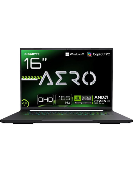 Disco GIGABYTE PT051541280 - GIGABYTE AERO X16 2WHA3PTC65AH ordenador portatil Copilot+ PC AMD Ryzen AI 9 HX 370 Portatil Gris