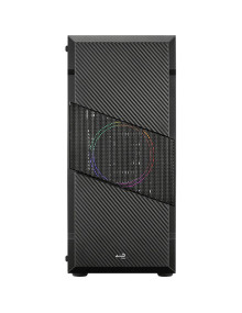 Caja AEROCOOL FRGB-G-BK-V1 - Caja pc aerocool menace saturn frgb midi tower negro