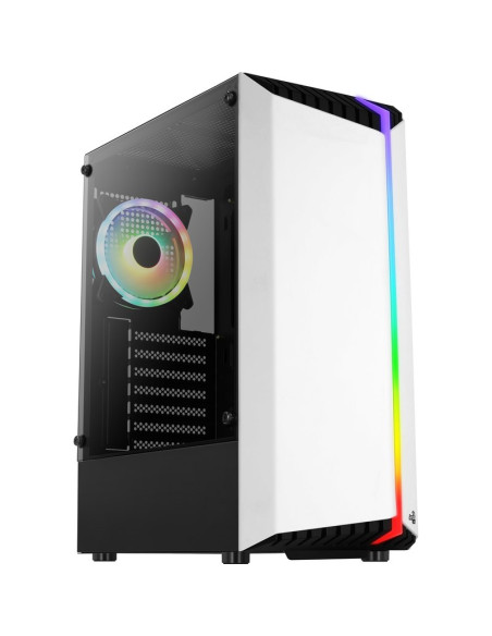 Caja AEROCOOL BIONICV2WH - Caja pc aerocool torre atx bionic v2 rgb white