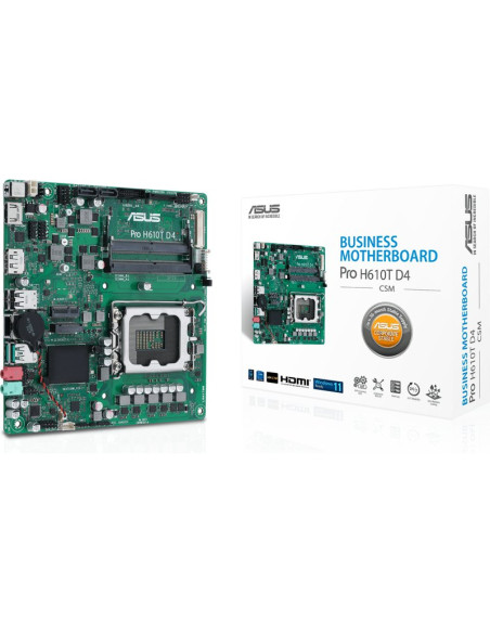 Placa base ASUS 90MB1AM0-M0EAYC - Placa base asus intel 1700 pro h610t d4-csm atx 4xddr4 3200 m.2 usb 3.2