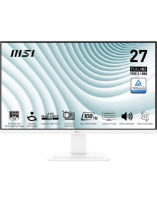 Monitor MSI PRO MP273AWDE - Monitor msi pro mp273awde (27 pulgadas), blanco, fullhd, ips, eye-q check, panel 100hz