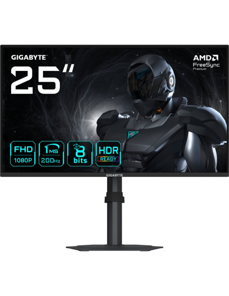 Monitor GIGABYTE G25F2 EK - Monitor gigabyte g25f2 gaming 24,5" fhd - 1920 x 1080, 200hz, 1ms, 300 cd/m², displayhdr 10, hdmi
