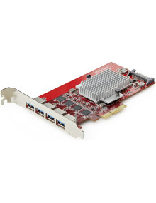 Perifericos STARTECH P10Q4A-USB-CARD - Tarjeta startech pci express de 4 puertos usb-a - usb 3.2 10gbps - tarjeta de indep