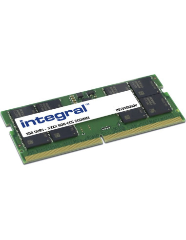 Memoria RAM INTEGRAL IN5V16GNHRBX - Memoria integral 16gb 1 x 16 gb laptop ddr5 4800mhz pc5-38400 unbuffered non-ecc 1.1v 2gx8