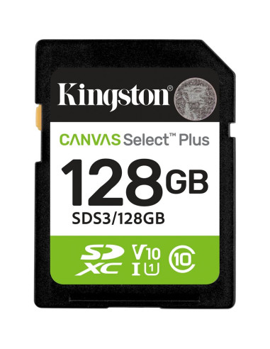 Memoria RAM KINGSTON 1400995 - Kingston Technology 128 GB SDXC Canvas Select Plus Gen3 150 MB/s C10 UHS-I U1 V10