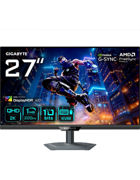 Monitor GIGABYTE 1402622 - GIGABYTE M27Q2 QD Monitor Gaming 27" QHD - 2560 x 1440, 200Hz, 1ms, 350 cd/m², FreeSync Premium