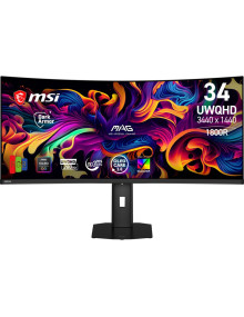 Monitor MSI 1411986 - MSI MAG 341CQP QD-OLED X28 pantalla para PC 86,4 cm (34") 3440 x 1440 Pixeles UltraWide Quad HD Negro