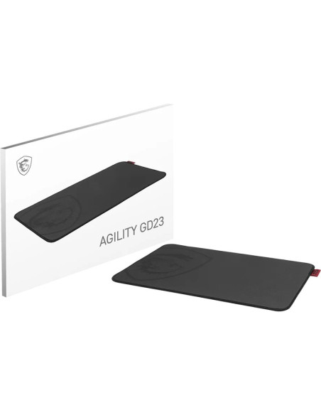 Perifericos MSI 1412776 - MSI AGILITY GD23 alfombrilla para raton Alfombrilla de raton para juegos Negro