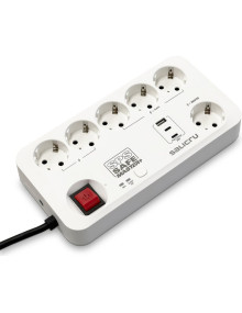 Sai SALICRU 1402983 - Salicru SPS SAFE MASTER+ Blanco 6 salidas AC 230 V 1,4 m