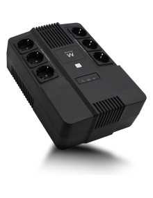 Sai EWENT 988485 - EWENT UPS 600VA LINE INTERACTIVE WITH AVR, 6 X CEE7/3 PORT