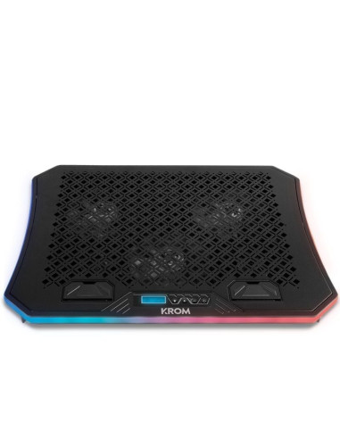 Accesorio KROM KROM-REF KOOLER - Soporte Refrigerante Krom Kooler para Portatiles hasta 19'/ Iluminacion LED
