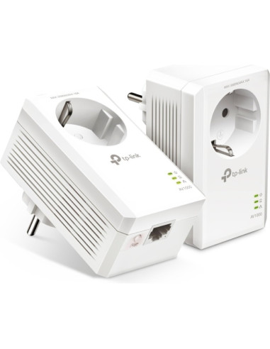 Accesorio TP-LINK 1413953 - TP-Link TL-PA7017P KIT adaptador de red PowerLine 1000 Mbit/s Ethernet Blanco 2 pieza(s)