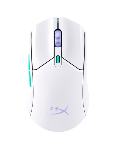 Perifericos HYPERX 1382973 - HP HyperX Pulsefire Haste 2 Core inalambricos: raton gaming (blanco/verde/purpura)