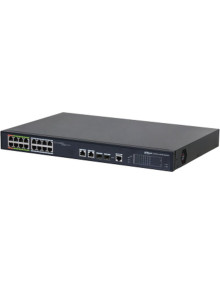 Redes DAHUA 1362055 - (DH-LR2218-16ET-240-V2) DAHUA SWITCH L2 EPOE GESTIONABLE 16 PUERTOS 10/100 (8 EPOE/EOC + 8 POE) + 2 UPLINK