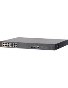 Redes DAHUA 1362063 - DAHUA - DH-PFS4218-16GT-240 - SWITCH POE 16 PUERTOS GIGABIT + 2 SFP UPLINK GIGABIT 240W 802.3AT MANEJABLE