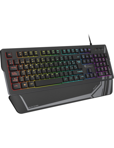 Perifericos GENESIS 1409787 - GENESIS Rhod 350 RGB teclado Juego USB QWERTY Español Negro