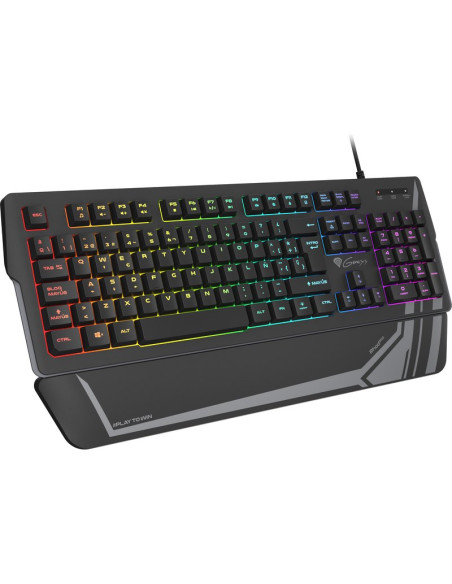 Perifericos GENESIS 1409787 - GENESIS Rhod 350 RGB teclado Juego USB QWERTY Español Negro
