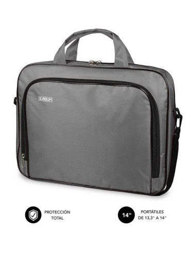 Accesorio SUBBLIM SUB-MAL LB-1OLB031 - Maletin Subblim Oxford para Portatiles hasta 14'/ Gris
