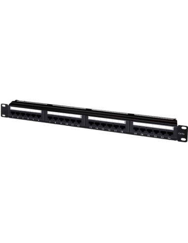 Redes AISENS AIS-PATCH A141-0308 - Patch Panel Aisens A141-0308/ 24 Puertos/ Cat.6/ Altura 1U