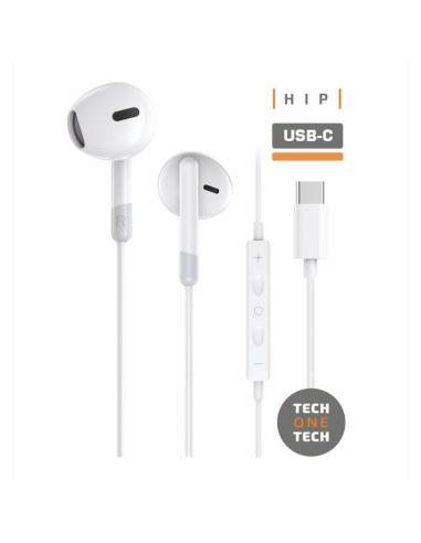 Auriculares_Altavoces TECH ONE TECH TOT-AUR TEC1301 - Auriculares Intrauditivos Tech One Tech earTECH TEC1301/ con Blancos