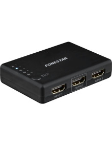 Redes FONESTAR FONE-MULTI FO-22SW51 - Conmutador HDMI Fonestar FO-22SW51/ 5 Entradas-1 Salida