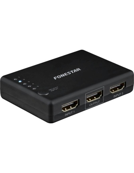 Redes FONESTAR FONE-MULTI FO-22SW51 - Conmutador HDMI Fonestar FO-22SW51/ 5 Entradas-1 Salida