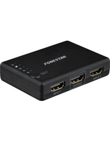 Redes FONESTAR FONE-MULTI FO-22SW51 - Conmutador HDMI Fonestar FO-22SW51/ 5 Entradas-1 Salida 2