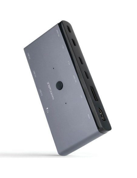 Redes NANOCABLE NAN-ADP 10 12 0003 - Switch Conmutador 8K Nanocable 10.12.0003/ 1x HDMI/ 1x DisplayPort/ 3x USB/ 2x USB PD