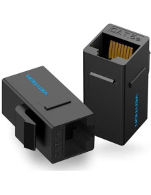Accesorio VENTION VEN-ADP VDD-B07-B - Adaptador Conector RJ45 VDD-B07-B Cat5e UTP/ RJ45 Hembra - RJ45 Hembra/ Negro