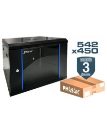 Redes PHASAK PHK-RACK PHO 2207D - Armario Rack Mural Desmontado Phasak PHO 2207D/ 19'/ Altura 7U 2