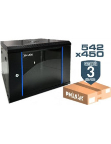 Redes PHASAK PHK-RACK PHO 2212D - Armario Rack Mural Desmontado Phasak PHO 2212D/ 19'/ Altura 12U