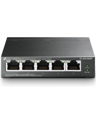 Redes TP-LINK TPL-SWITCH TL-SG1005P V2 - Switch TP-Link TL-SG1005P 5 Puertos/ RJ-45 10/100/1000 PoE