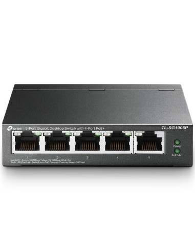 Redes TP-LINK TPL-SWITCH TL-SG1005P V2 - Switch TP-Link TL-SG1005P 5 Puertos/ RJ-45 10/100/1000 PoE