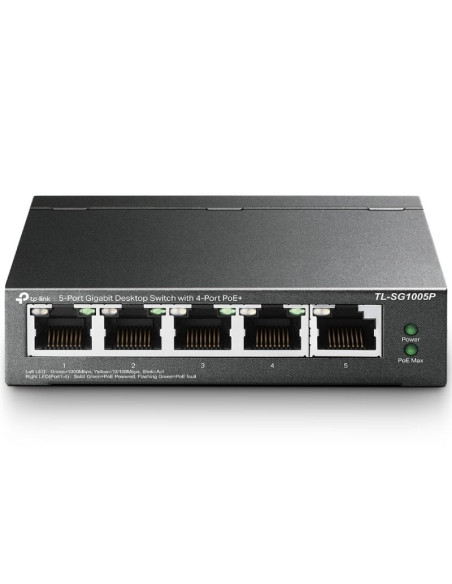 Redes TP-LINK TPL-SWITCH TL-SG1005P V2 - Switch TP-Link TL-SG1005P 5 Puertos/ RJ-45 10/100/1000 PoE