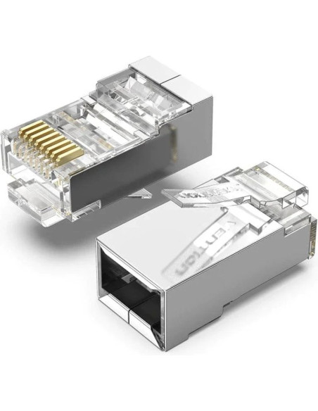 Accesorio VENTION VEN-CONECTOR IDCR0-10 - Conector RJ45 IDCR0-10/ Cat.6 FTP/ 10 uds