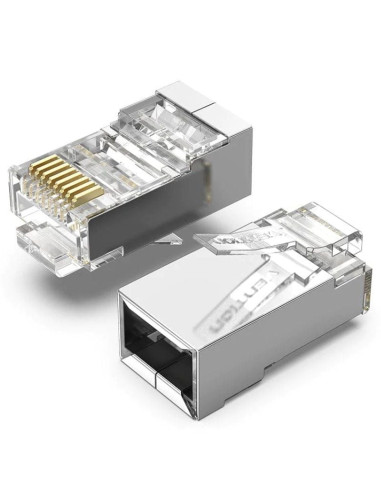 Accesorio VENTION VEN-CONECTOR IDCR0-10 - Conector RJ45 IDCR0-10/ Cat.6 FTP/ 10 uds