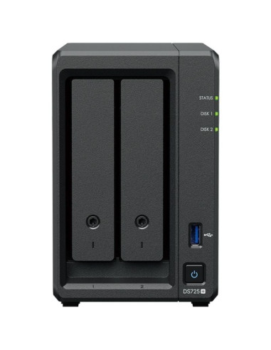 Disco SYNOLOGY SYN-NAS DS725 PLUS - NAS Synology Diskstation DS725+/ 2 Bahias 3.5'- 2.5'/ 4GB DDR4/ Formato Torre