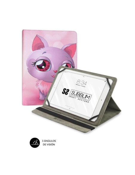 Accesorio SUBBLIM SUB-FUNDA CUT-4TC002 - Funda Subblim Trendy Cat para Tablets de 10.1'-11'
