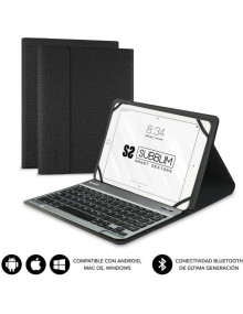 Perifericos SUBBLIM SUB-FUNDA KT2-BT0001 - Funda con Teclado Subblim Keytab Pro Bluetooth para Tablets de 10.1'-10.8'/ Negra