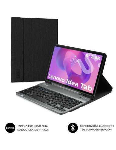 Perifericos SUBBLIM SUB-FUNDA KT3-BTL340 - Funda con Teclado Subblim Keytab Pro BT Lenovo Idea Tab 11' 2025/ Negra