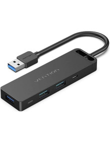 Perifericos VENTION VEN-HUB CHVBB - Hub USB 3.0 Vention CHVBB/ 3xUSB/ 1xMicroUSB PD/ 1xLector Tarjetas