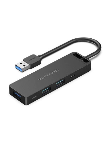 Perifericos VENTION VEN-HUB CHVBB - Hub USB 3.0 Vention CHVBB/ 3xUSB/ 1xMicroUSB PD/ 1xLector Tarjetas