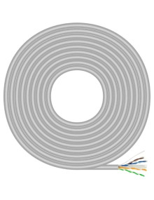 Accesorio AISENS A135-0660 - Aisens Cable RJ45 CAT.6 UTP AWG23 CCA gris 100m