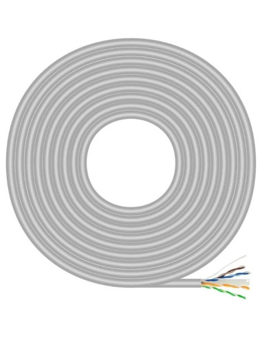 Accesorio AISENS A135-0660 - Aisens Cable RJ45 CAT.6 UTP AWG23 CCA gris 100m
