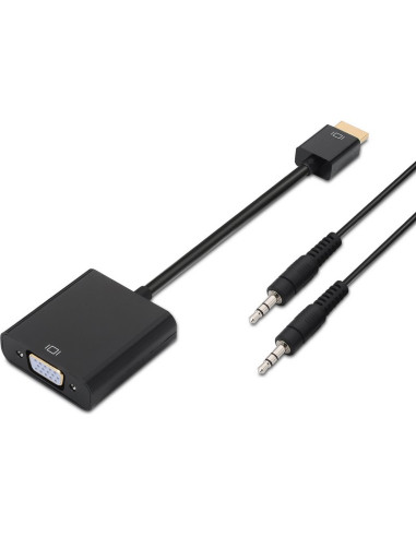 Accesorio AISENS A122-0126 - Cable Video HDMI(M)-VGA(H)+Audio 10cm Aisens