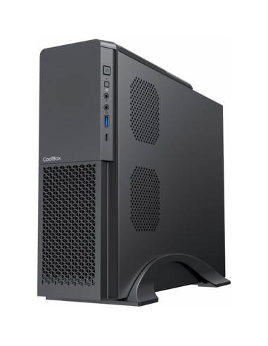 Caja COOLBOX COO-PCT313-BZ - Caja pc coolbox microatx slim t313 usb c fuente sfx 300w bronze incluida