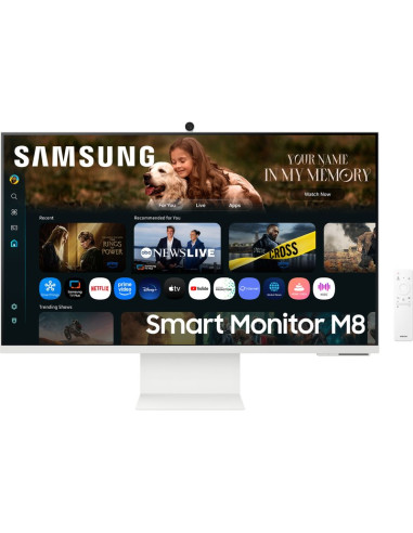 Monitor SAMSUNG LS32FM801UUXDU - Monitor samsung 32" ls32fm801uuxdu va smart m8 m80f 4k, 3840x2160 16:9 400cd m2 4ms hdmi usb