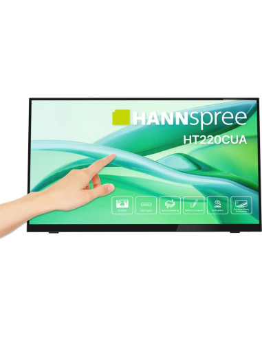 Monitor hannspree ht220cua 21.4"1920 x 1080 pixeles full hd led pantalla tactil negro