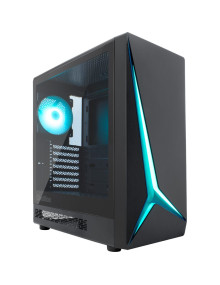 Caja COOLBOX COO-CHA-GA450B-0 - Caja pc coolbox gaming atx ga450 starlight black argb usb-c 1 vent.